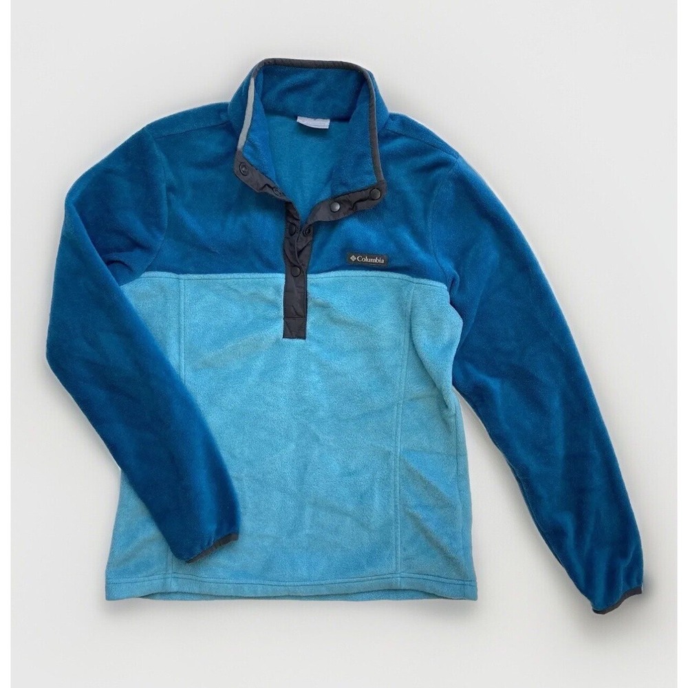 Columbia Three Lakes Half Snap Fleece Pullover Blue Two Tone / Women's Small